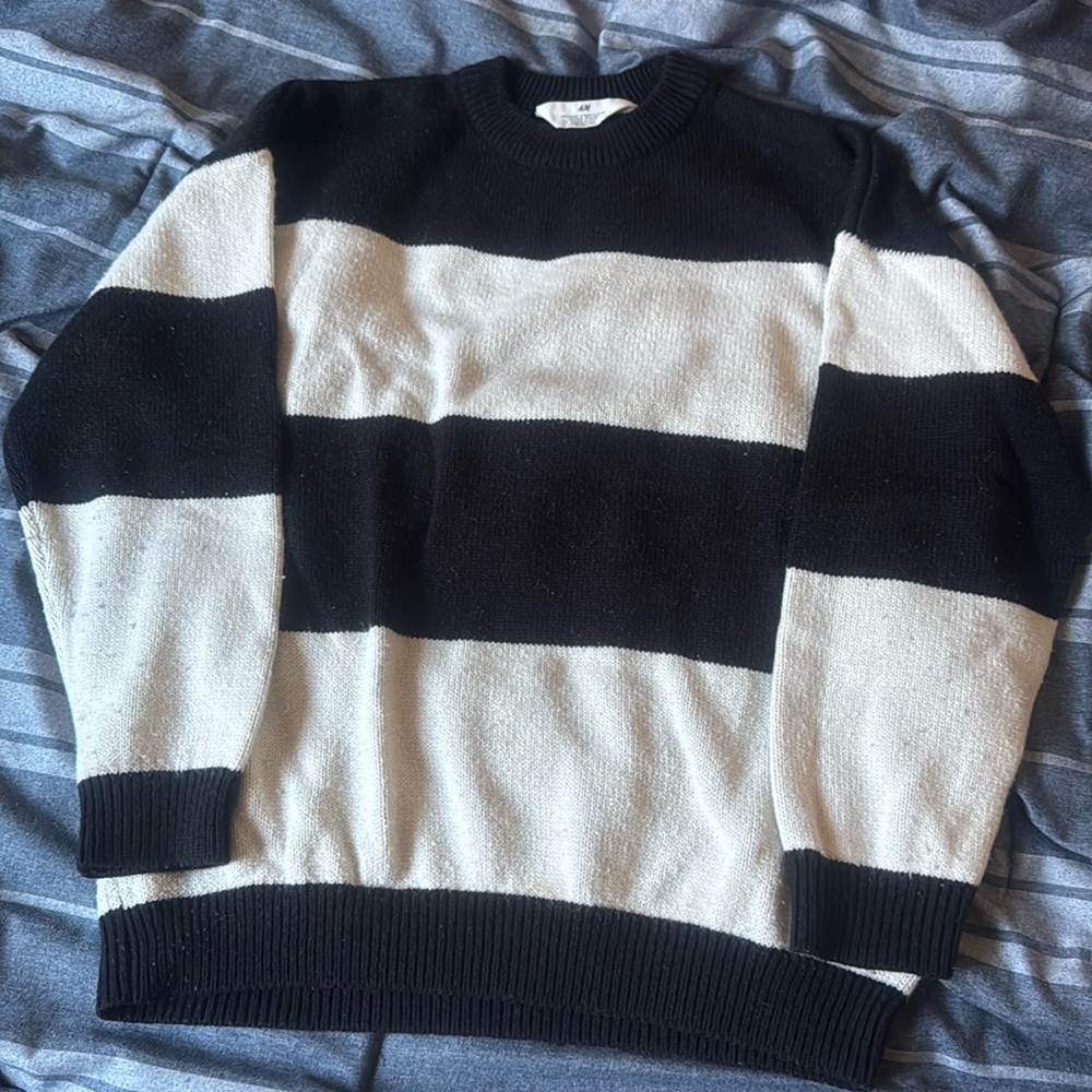 Black and White Stripes Sweater
